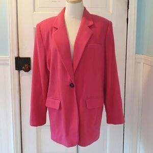 Sag Harbor pink 14 wool blazer